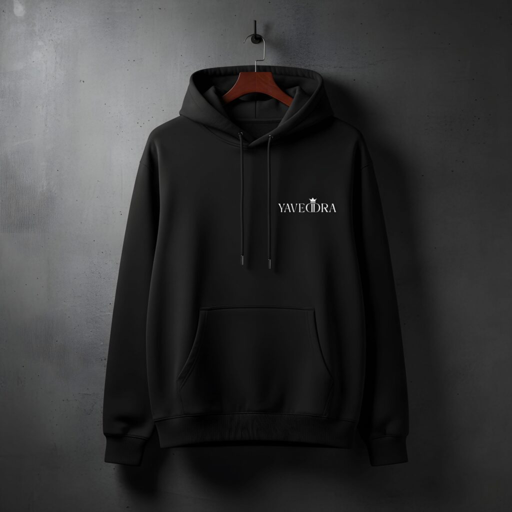 Yaveddra Lamborghini Speed Edition Luxury Oversized Hoodie – 400 GSM 100% cotton black streetwear hoodie with Lamborghini-inspired design