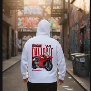 Yaveddra Ducati Panigale V4 Luxury Oversized Hoodie – Premium 400 GSM Streetwear